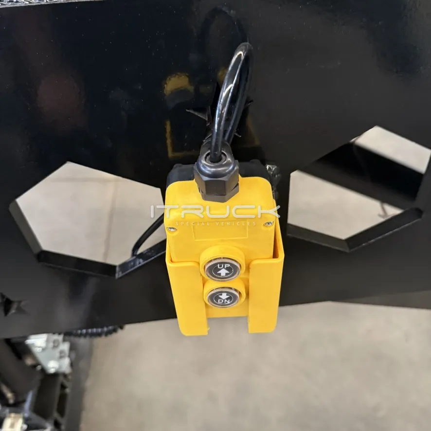 Pendant control with up and down buttons on the frame