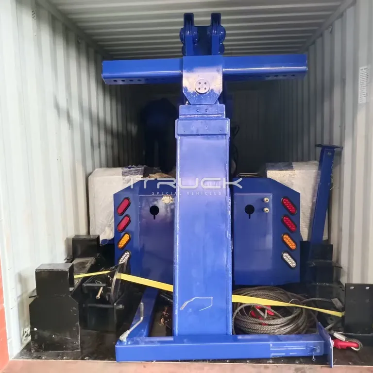 Assembled DTU strapped down inside a shipping container