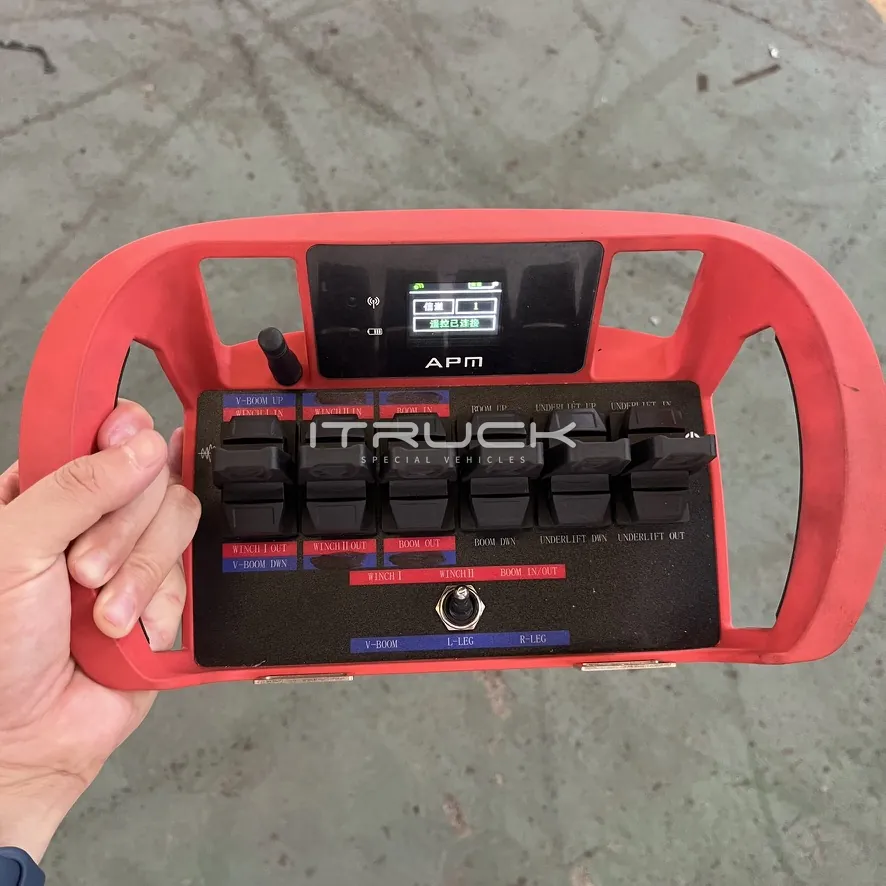 Handheld push-button radio remote control transmitter