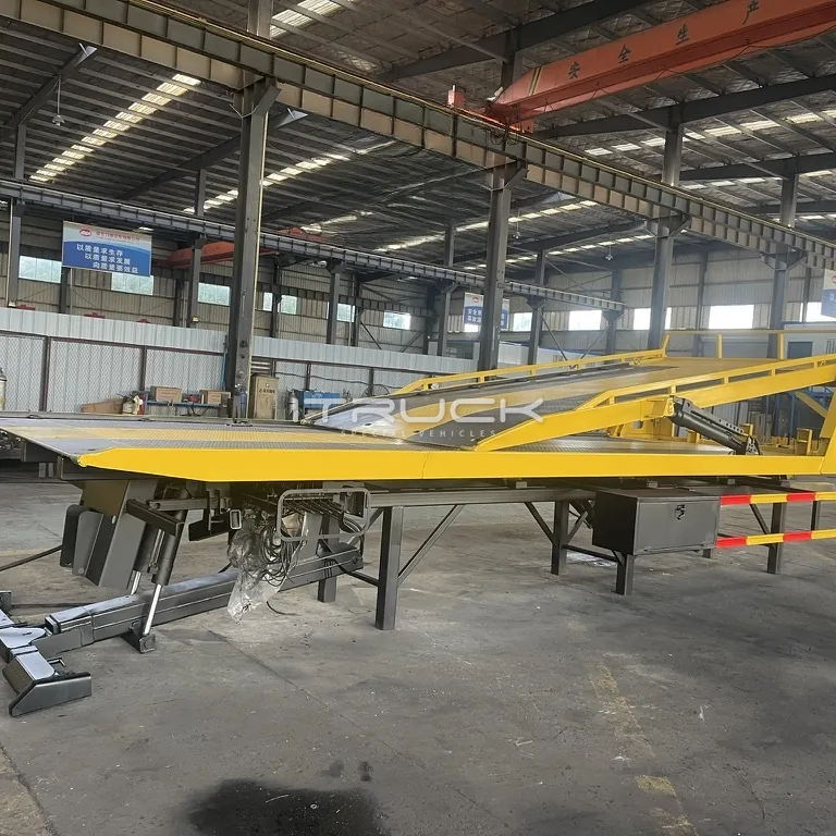 Double deck body with upper deck down
