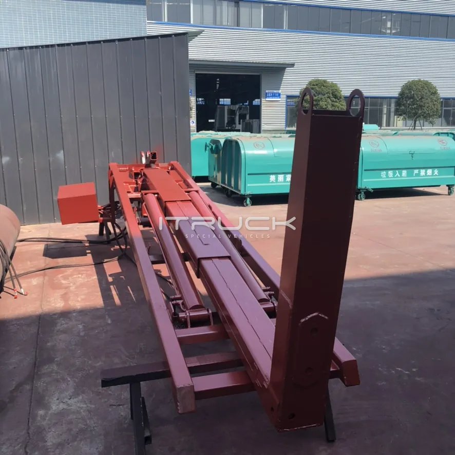 Lay flat lifting frame and slide rails