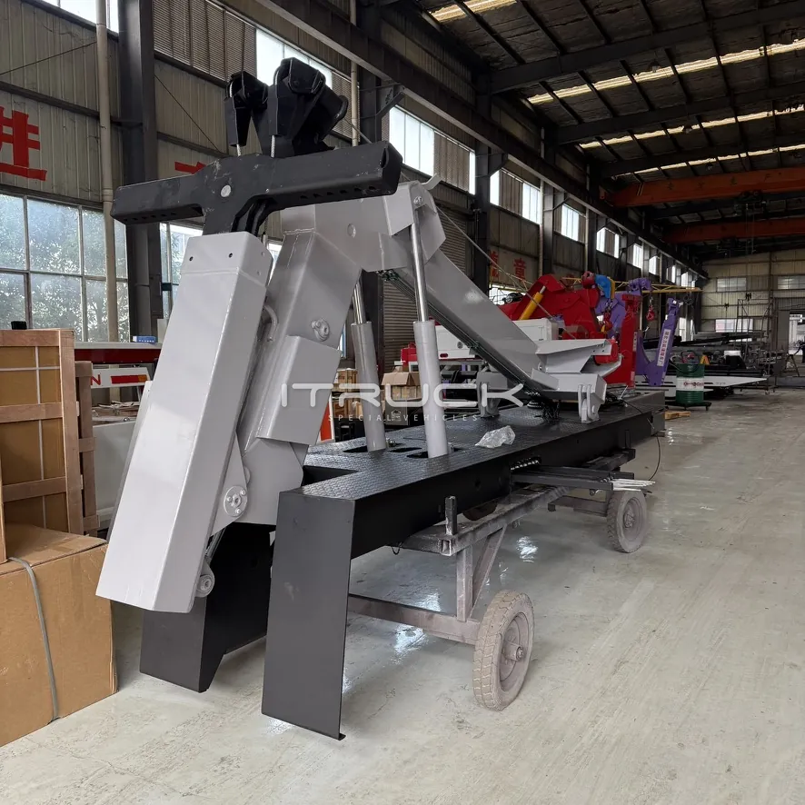 6T integrated wrecker boom and wheel lift on its subframe