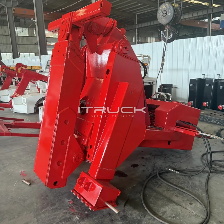Standalone underlift three-quarter view with hydraulic hoses
